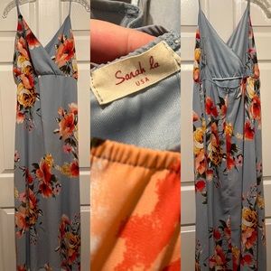 Floral Dress Open Back 💐